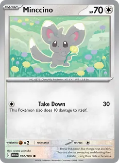Minccino, Chaos Rising No. 072 Normal