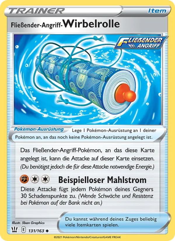 Fließender-Angriff-Wirbelrolle, Kampfstile Nº 131