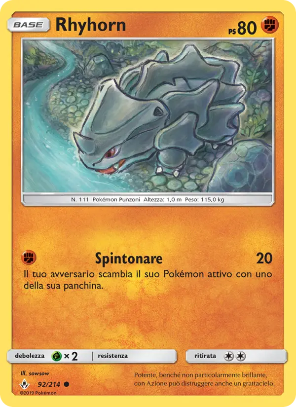 Rhyhorn, Legami Inossidabili Nº 92