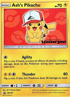 Ash's Pikachu, SM Black Star Promos No. SM109 Normal