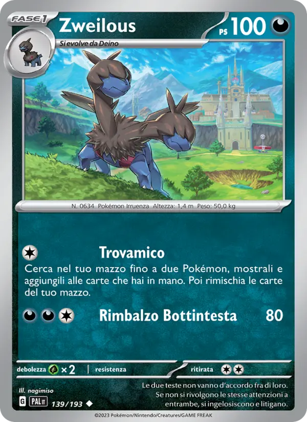 Zweilous, Evoluzioni a Paldea No. 139