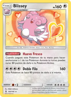 Blissey, Albor de Guadianes No. 102 Normal