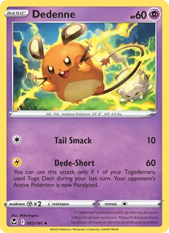 Dedenne, Silver Tempest No. 085 Normal