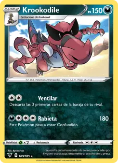Krookodile, Voltaje Vívido No. 109 Normal