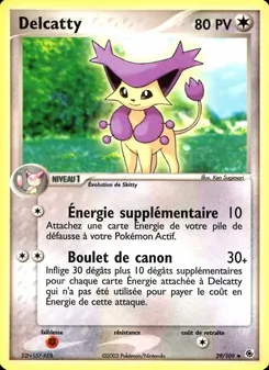 Delcatty, EX Rubis & Saphir Nº 29 Normal