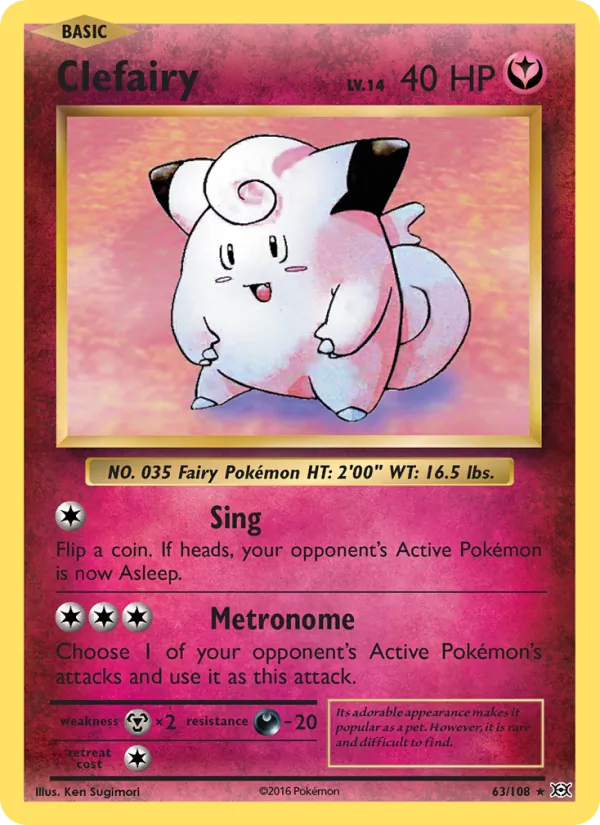 Clefairy, Evolutions No. 63