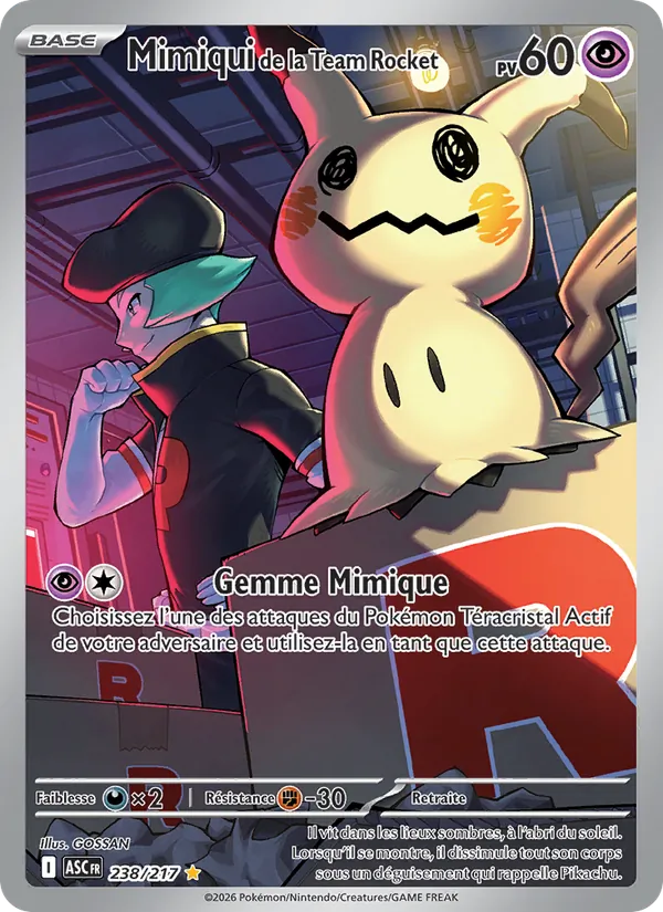 Mimiqui de la Team Rocket, Héros Transcendants No. 238