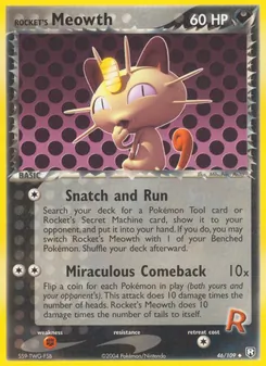 Rocket's Meowth, Team Rocket Returns No. 46 Normal
