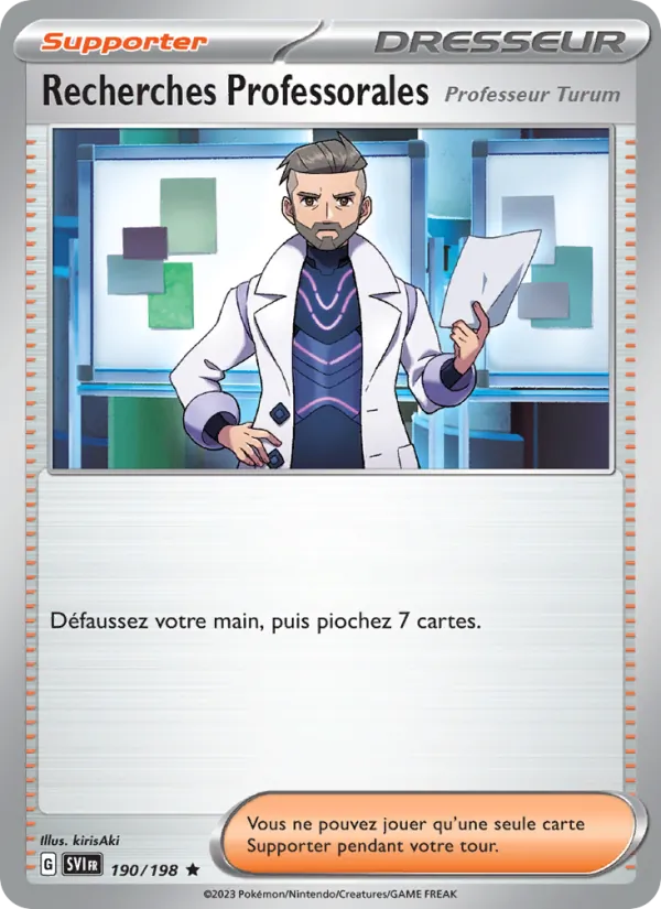 Recherches Professorales, Écarlate et Violet No. 190