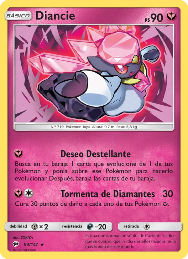 Diancie, Sombras Ardientes Nº 94
