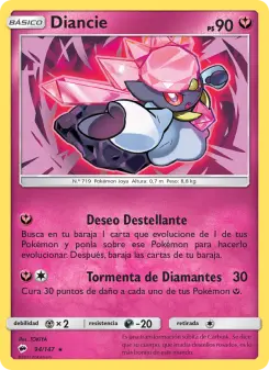 Diancie, Sombras Ardientes No. 94 Holo