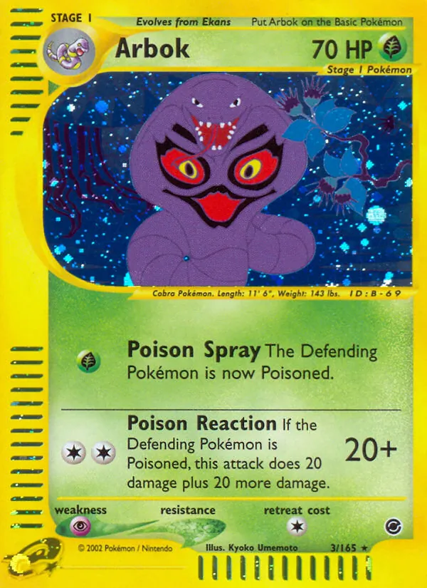 Arbok, Expedition Base Set No. 3