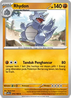 Rhydon, Bimbingan Rasi No. 073 Normal