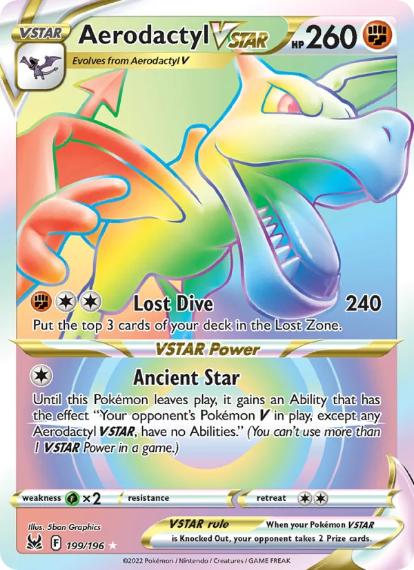 Aerodactyl VSTAR, Lost Origin No. 199
