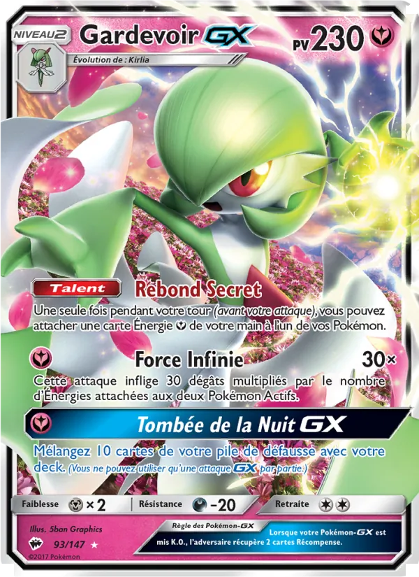 Gardevoir GX, Ombres Ardentes No. 93
