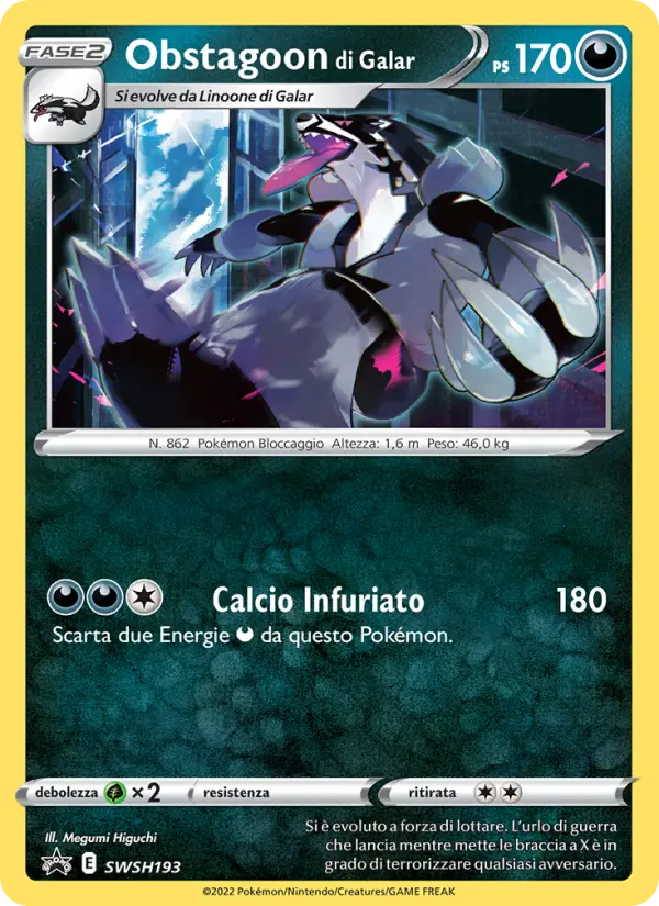 Obstagoon di Galar, SPSC Promo Nº SWSH193