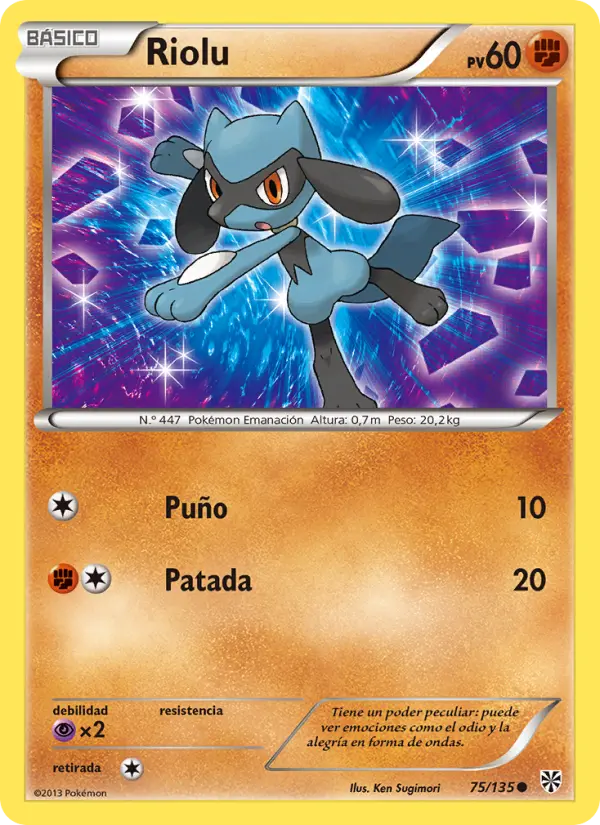 Riolu, Tormenta Plasma Nº 75