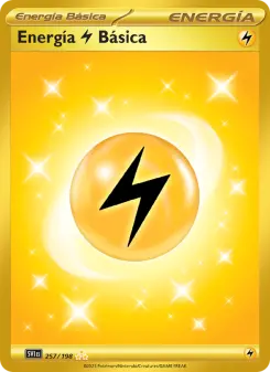 Energía Lightning Básica, Escarlata y Púrpura Nº 257 Holo