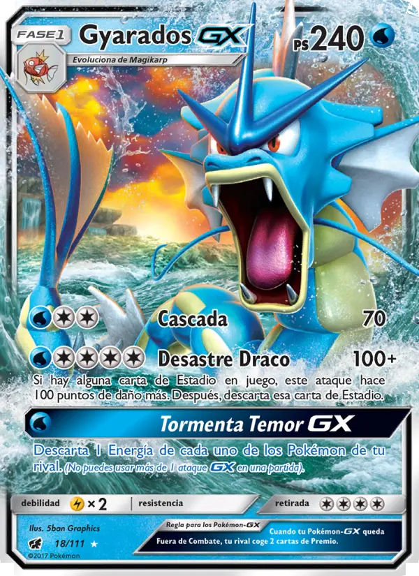 Gyarados GX, Invasión Carmesí No. 18