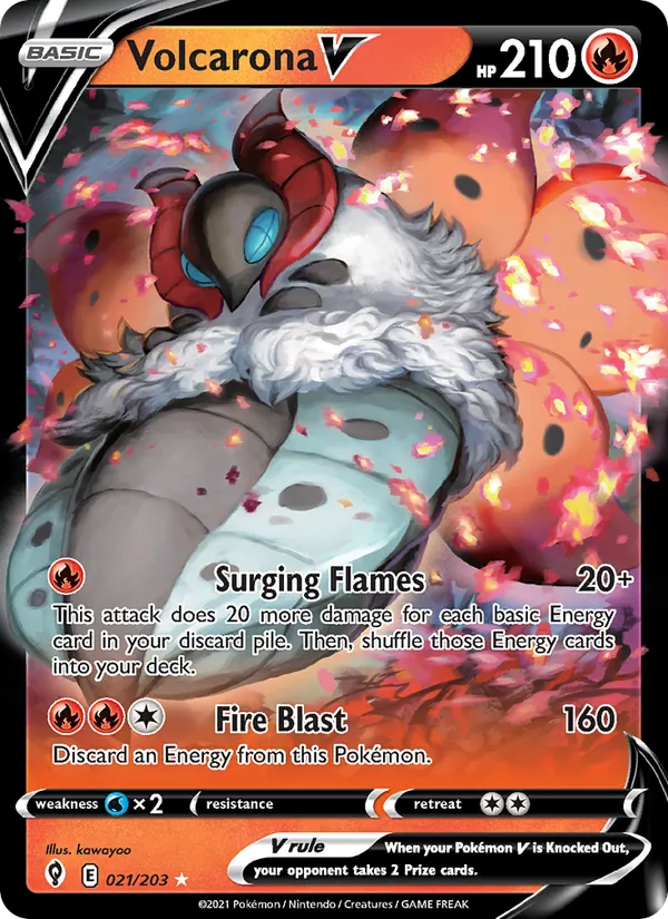 Volcarona V, Evolving Skies No. 21