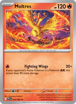 Moltres, Phantasmal Flames Nº 014 Normal