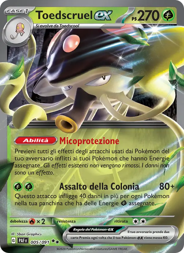 Toedscruel-ex, Destino di Paldea Nº 005