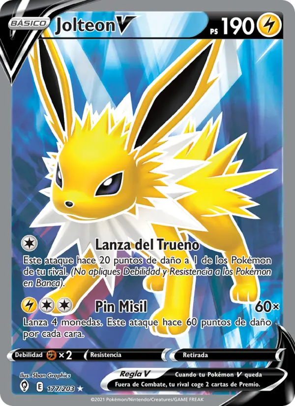 Jolteon V, Cielos Evolutivos Nº 177