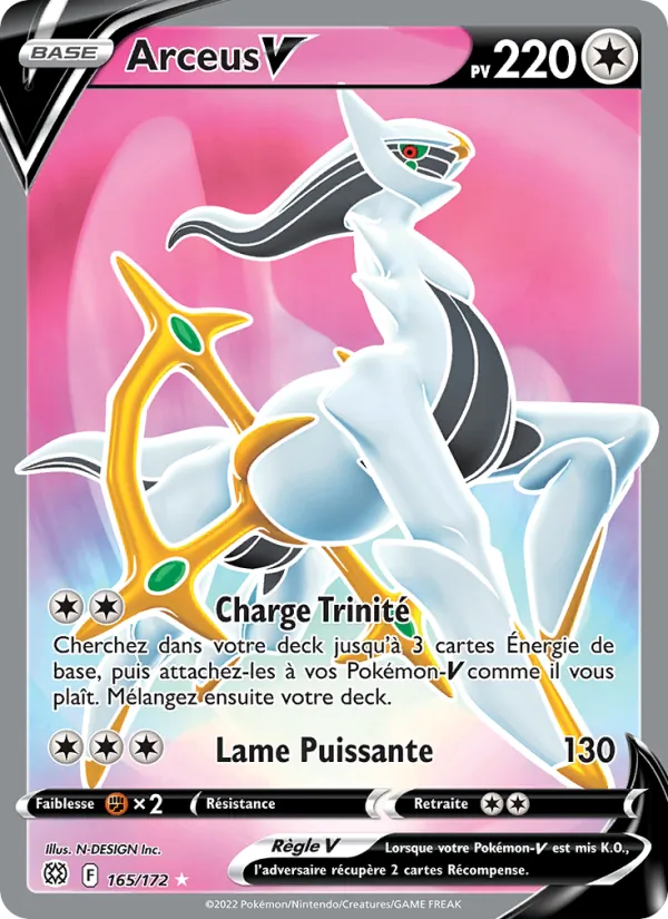 Arceus V, Stars Étincelantes Nº 165
