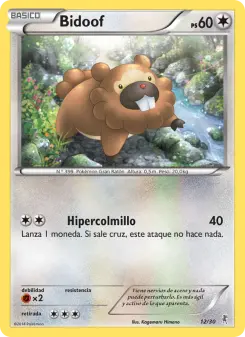 Bidoof, Kit de Entrenador XY (Bisharp) No. 12 Normal