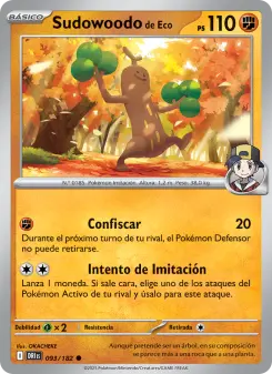 Sudowoodo de Eco, Rivales Predestinados Nº 093 Normal