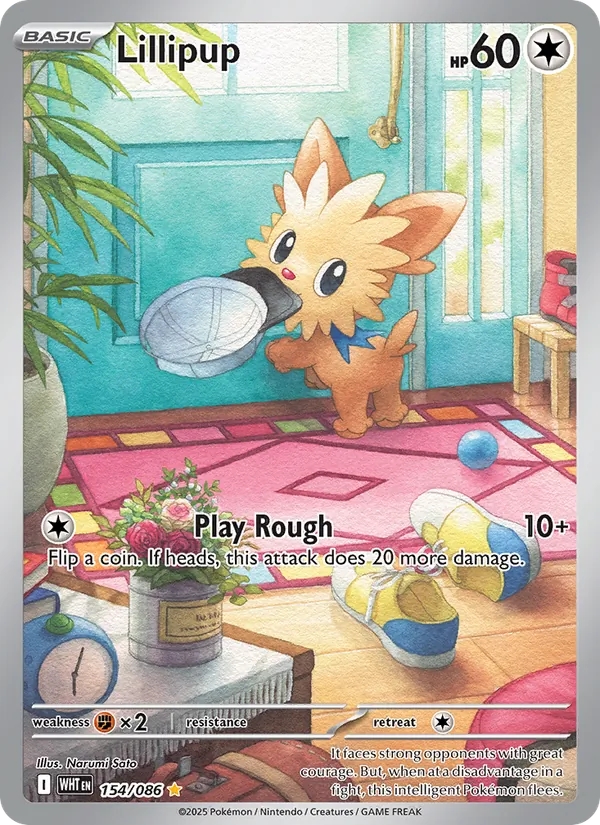 Lillipup, White Flare No. 154