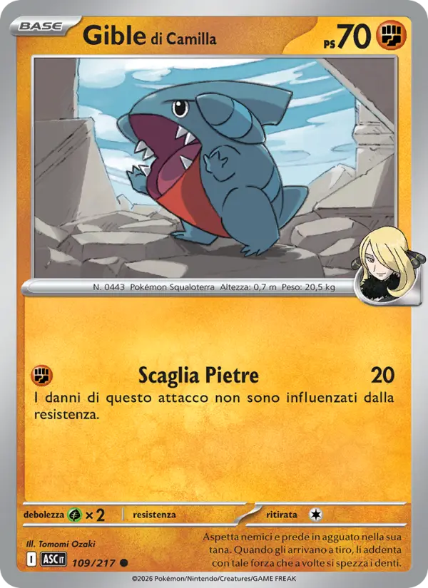 Gible di Camilla, Ascesa Eroica No. 109