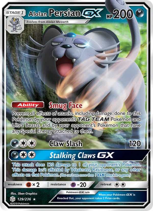 Alolan Persian GX, Cosmic Eclipse No. 129
