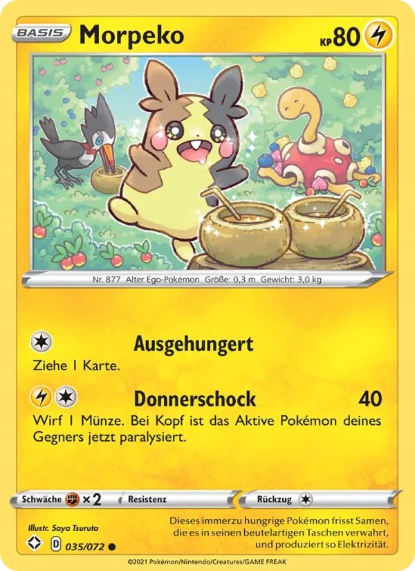 Morpeko, Glänzendes Schicksal Nº 35