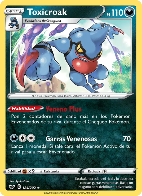 Toxicroak, Espada y Escudo No. 124