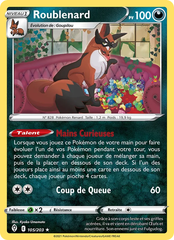 Roublenard, Évolution Céleste Nº 105