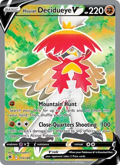 Hisuian Decidueye V, Astral Radiance Nº 173 Holo