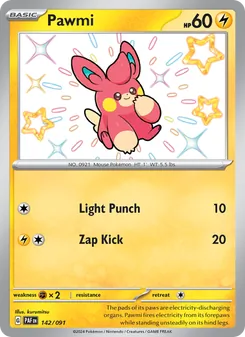 Pawmi, Paldean Fates No. 142 Holo