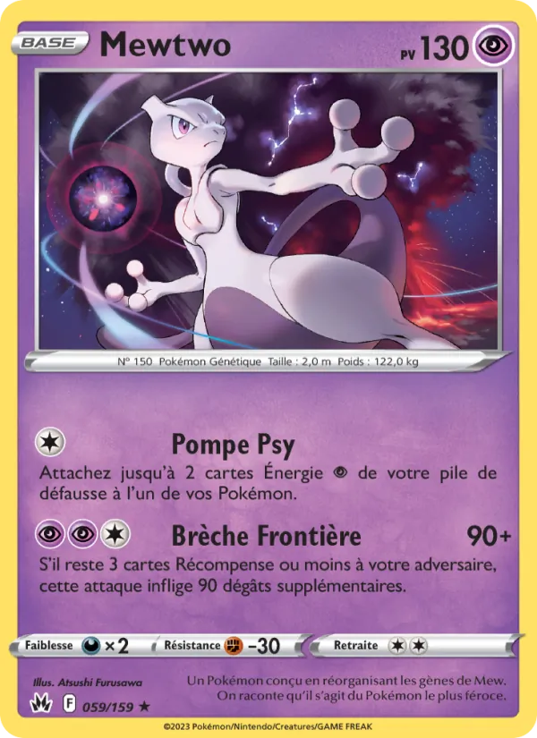Mewtwo, Zénith Suprême Nº 059