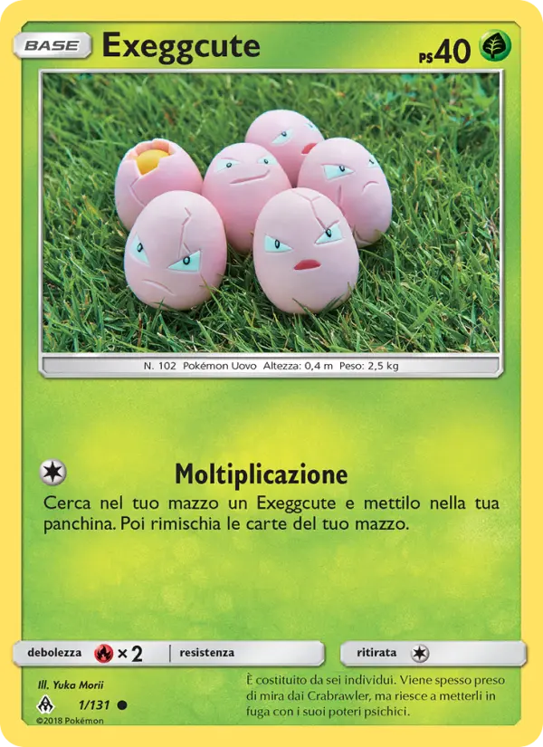 Exeggcute, Apocalisse Di Luce No. 1