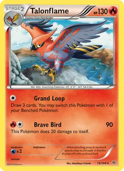 Talonflame, Roaring Skies No. 15 Normal