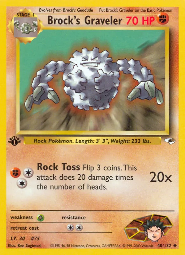Brock's Graveler, Gym Heroes No. 40