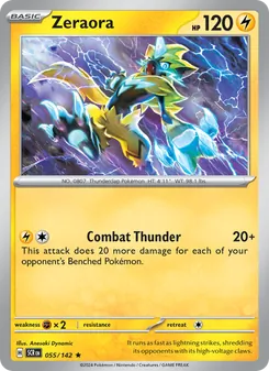 Zeraora, Stellar Crown No. 055 Holo
