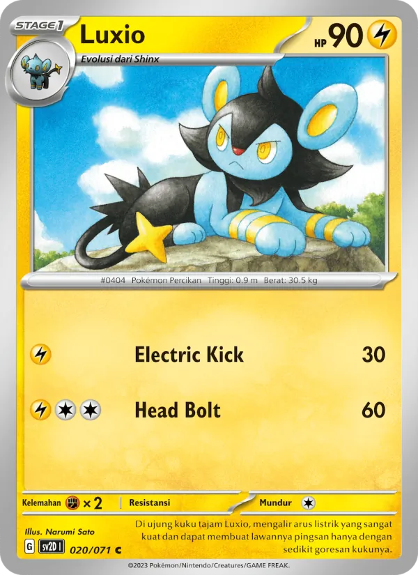 Luxio, Letusan Tanah No. 020