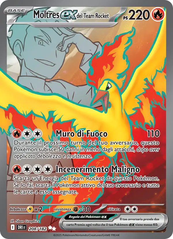 Moltres-ex del Team Rocket, Rivali Predestinati Nº 208