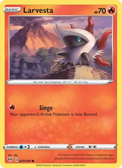 Larvesta, Darkness Ablaze No. 29 Normal