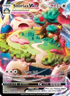 Snorlax VMAX, Sword & Shield No. 142 Holo
