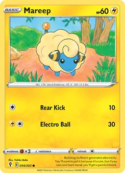 Mareep, Evolving Skies No. 54 Normal
