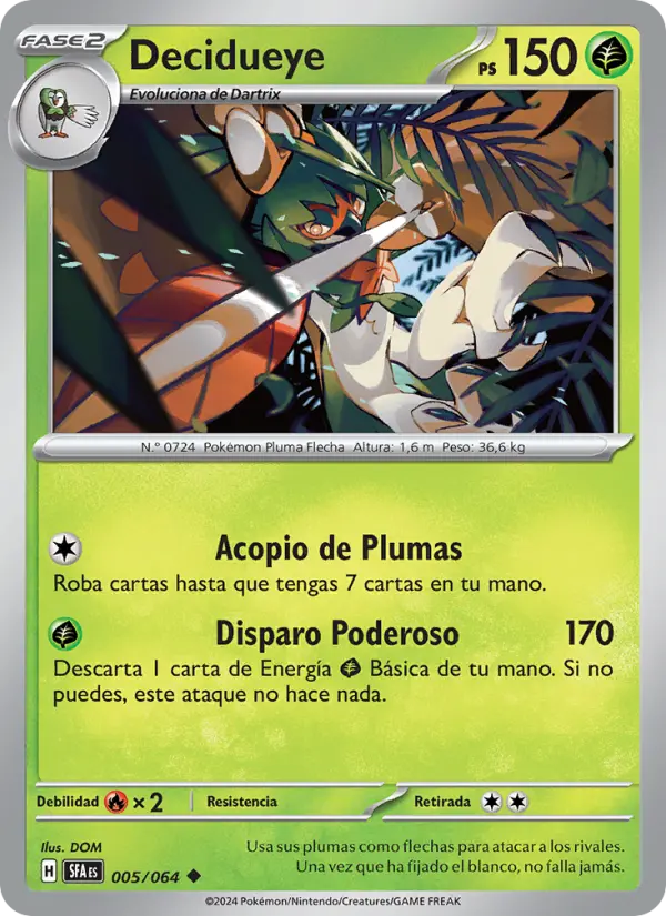 Decidueye, Fabula Sombría No. 005