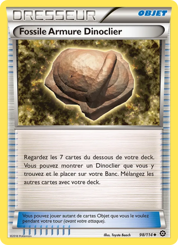 Fossile Armure Dinoclier, Offensive Vapeur Nº 98